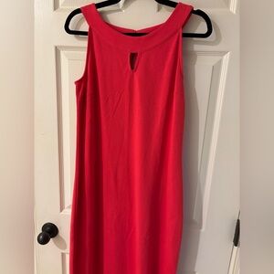 Talbots Vibrant Tomato Red Mini Dress Medium NWT